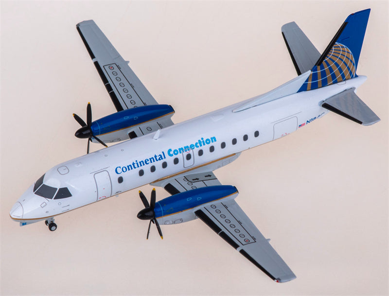JC Wings Continental Airlines Saab 340B N184CJ 1:200 Diecast Model view 2