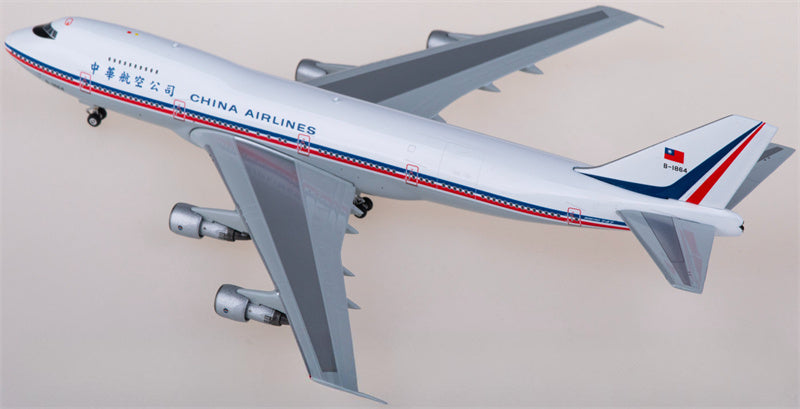 フェニックス・チャイナエアライン ボーイング747-200 B-1864 1:400 飛行機 組み立て済み旅客機モデル ディスプレイ