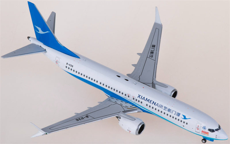 NG Models XiamenAir Boeing 737 MAX 8 B-1136 1:400 Diecast Model view 4