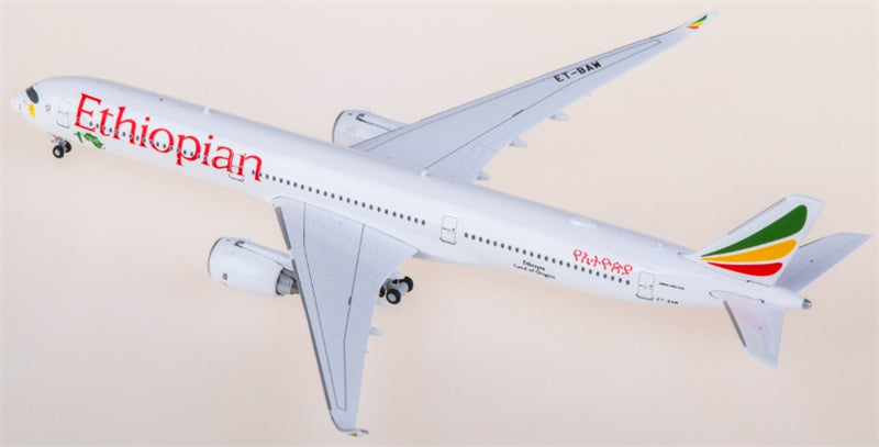 JC Wings Ethiopian Airlines for Airbus A350-1000 ET-BAW 1:400 Airplane Pre-built  Airliner Model Display