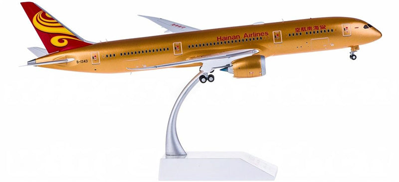 JC Wings Hainan Airlines Boeing 787-9 B-1343 Gold Color 1:200 Diecast Model view 4