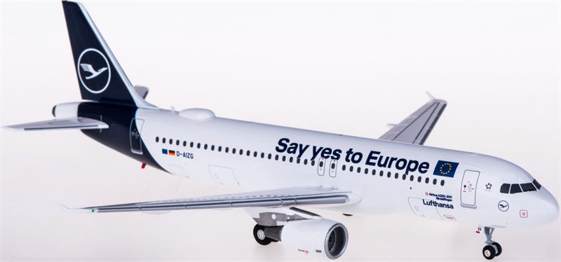 Herpa Lufthansa Airbus A320 D-AIZG Say yes to Europe 1:200 ABS Model view 1