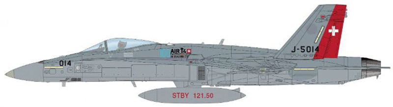 Hobby Master F/A-18C Hornet J-5014, Swiss Air Force, 2014 1:72 Aircraft Pre-built Model