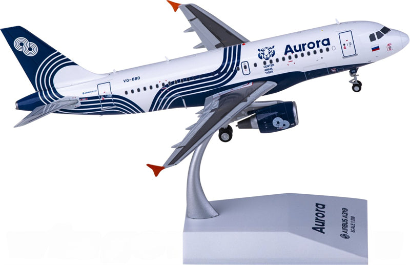 JC Wings Aurora Airbus A319 VQ-BBD 1:200 Diecast Model view 2