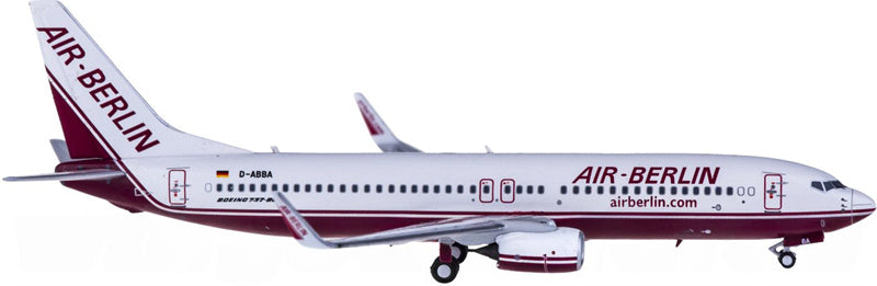 NG Models Air Berlin for Boeing 737-800 D-ABBA 1:400 Airplane Pre-built  Airliner Model Display