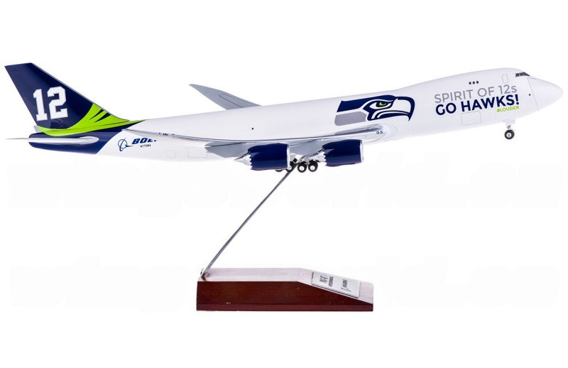 Hogan Seattle Seahawks Boeing 747-8F N770BA 1:200 Aircraft PLUG-IN  Airliner Model Display