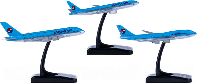 Hogan Korean Air Boeing 747-400 777-200 Airbus A380 3PCS a set 1:1000 Diecast Model view 1