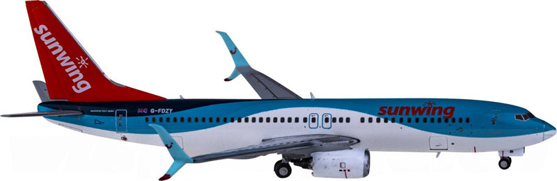JC Wings 1:400 Sunwing Airlines Boeing 737-800 G-FDZY Diecast Model view 1