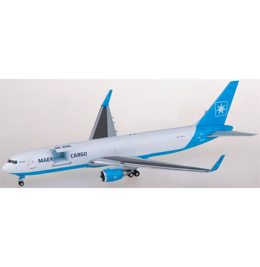 JC Wings Maersk Air Cargo Boeing 767-300ER OY-SYA Interactive Series 1:200 Aircraft Pre-built  Airliner Model Display