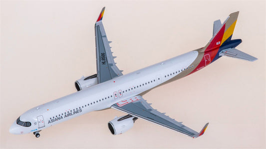NGmodels Asiana for Airbus A321neo HL8586 1:400 Airplane Pre-built  Airliner Model Display