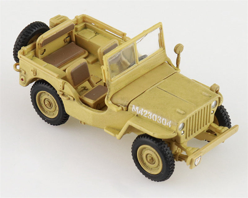 HOBBY MASTER US 1/4 ton Military Vehicle British 8th Army 1943 Gen. Bernard Montgomery 1:72 Tank Pre-built Model