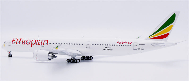 JC Wings Ethiopian Airlines Airbus A350-1000XWB ET-BAX Flaps down 1:400 Diecast Model view 2