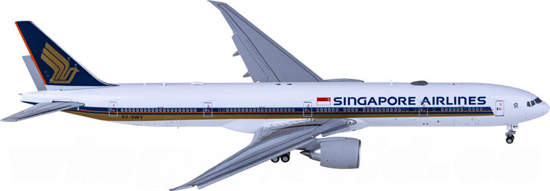 JC Wings Singapore Airlines Boeing 777-300ER 9V-SWY Flaps Down 1:400 Diecast Model view 2