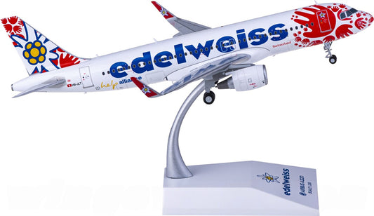 JC Wings Edelweiss Air Airbus A320 HB-JLT 1:200 Diecast Model view 1