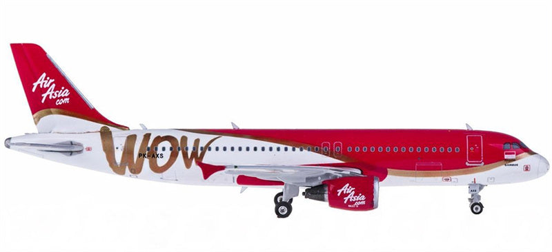Phoenix AirAsia Airbus A320 PK-AXS 1:400 Diecast Model view 3