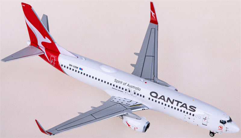 フェニックス・カンタス航空 ボーイング737-800 VH-VZW 1:400スケール 飛行機組み立て済み旅客機モデルディスプレイ