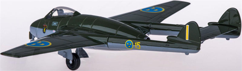 Herpa Swedish Air Force de Havilland Vampire 1:72 Diecast Model view 3