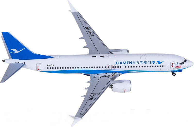 NG Models 1:400 XiamenAir Boeing 737 MAX 8 B-1136 Model