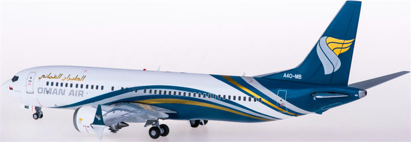 JC Wings Oman Air Boeing 737 MAX 8 A4O-MB 1:200 Diecast Model view 2