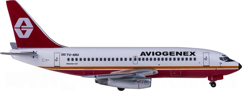 AeroClassics Aviogenex Boeing 737-200 YU-ANU 1:400 Diecast Model view 2