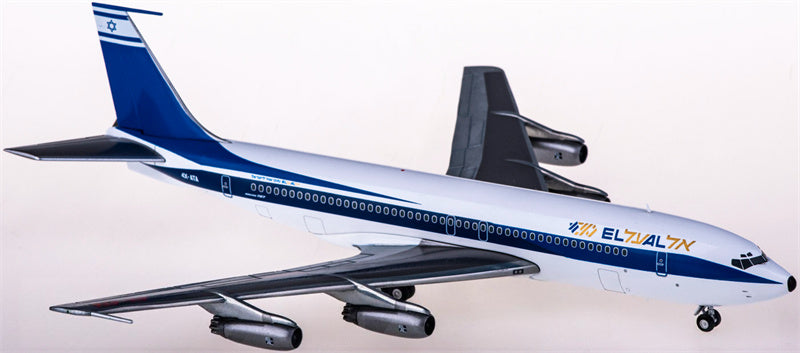 Herpa EL AL Israel Airlines Boeing 707-400 4X-ATA 1:200 Diecast Model view 1