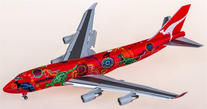 HX Models 1:400 Qantas Boeing 747-400 VH-OEJ Flaps down Model
