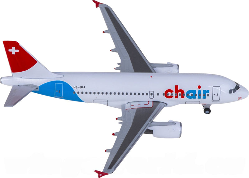 Herpa Chair Airlines Airbus A319 HB-JOJ 1:500 Diecast Model view 2