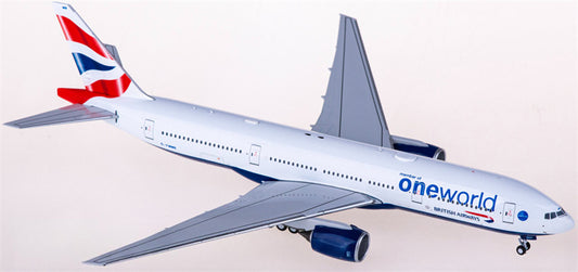 NGモデルズ ブリティッシュ・エアウェイズ ボーイング777-200ER G-YMMR 1:400スケール 飛行機 組み立て済み旅客機モデル ディスプレイ