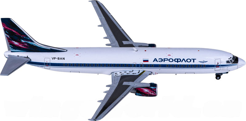 JC Wings Aeroflot Boeing 737-400 VP-BAN 1:400 Diecast Model view 1