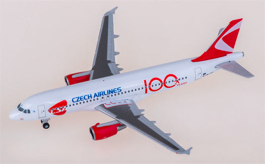 Herpa Czech Airlines for Airbus A320 OK-IOO 1:500 Airplane Pre-built Airliner Model Display