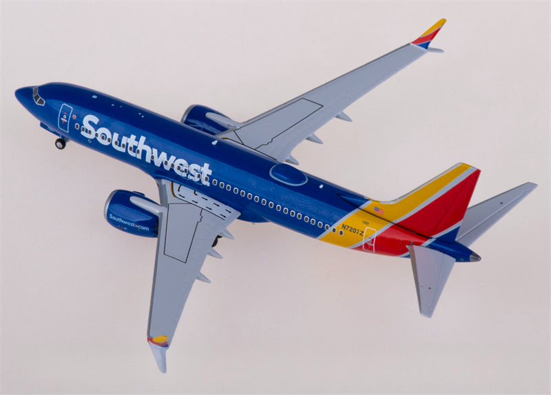 NG Models Southwest Airlines Boeing 737 MAX 7 N7207Z 1:400 Diecast Model view 1