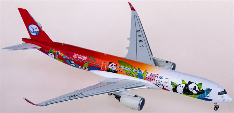 NG Models Sichuan Airlines Airbus A350-900 B-32AG 1:400 Diecast Model view 1