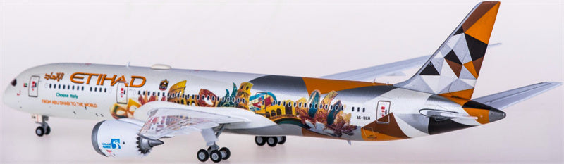 JC Wings Etihad Airways Boeing 787-9 Dreamliner A6-BLH Choose Italy Livery 1:400 Diecast Model view 3