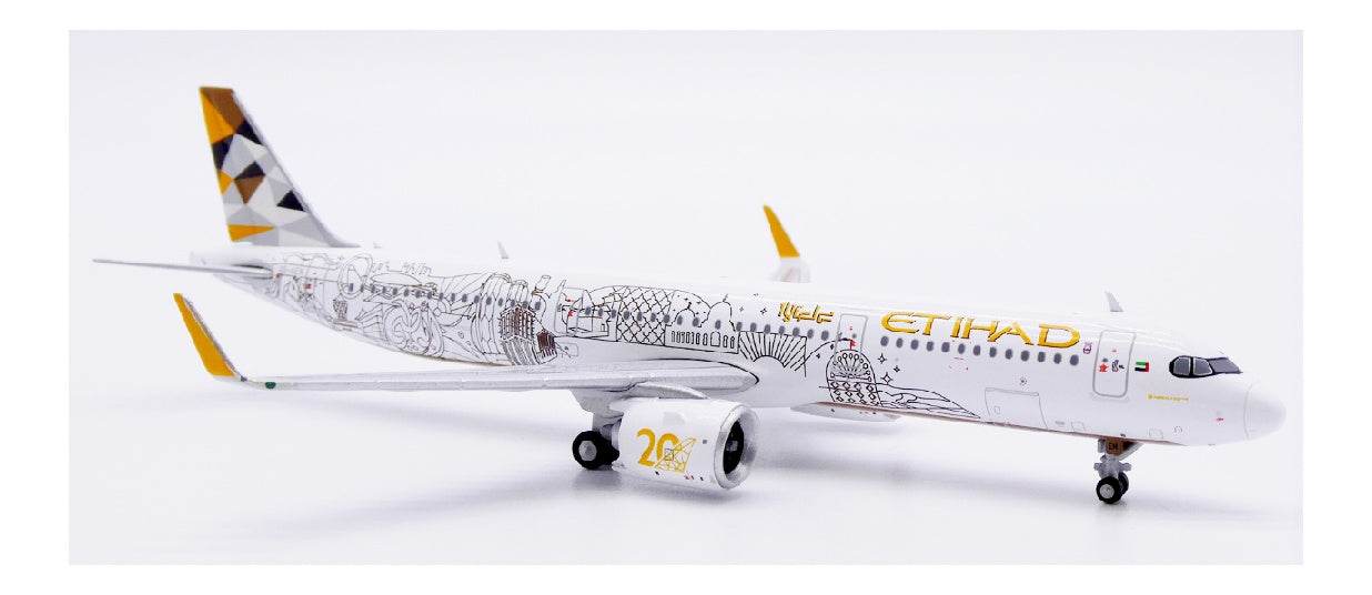 JC Wings 1:400 Etihad Airways Airbus A321neo A6-AEN  DIECAST Model