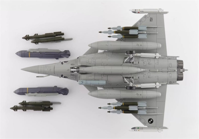 Hobby Master Rafale EC 151 Croatian Air Force France 2024 w/6 x GBU-12, 6 x AASM Hammer 4 x MICA 1:72 Airplane Pre-built Model