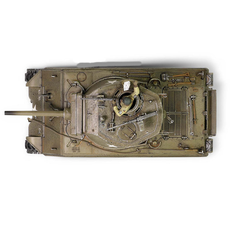 Metal Proud US medium tank Sherman M4A3E2 (75) Jumbo Cobra King 1:32 Tank Pre-built Model