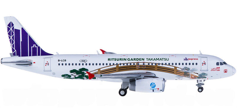 JC Wings HK Express Airbus A320 B-LCB Sanuki Udon 1:400 Diecast Model view 2