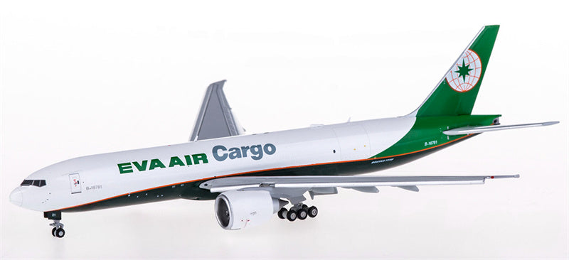 JC Wings EVA Air Cargo Boeing 777-200 B-16781 Flaps Down 1:400 Diecast Model view 3