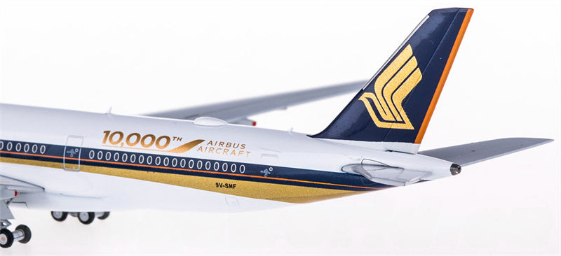 JC Wings Singapore Airlines for Airbus A350-900 9V-SMF 10000th for Airbus Aircraft 1:400 Airplane Pre-built  Airliner Model Display