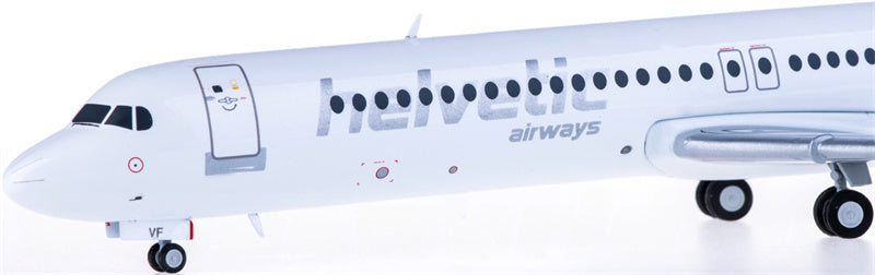 Herpa Helvetic Airways for Fokker 100 HB-JVF 1:200  Aircraft Pre-built  Airliner Model Display