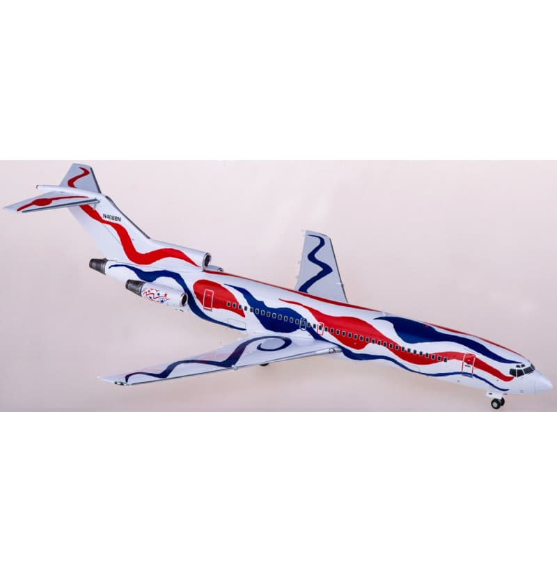 Geminijets Braniff Boeing 727-200 N408BN 1:200 Aircraft Pre-built  Airliner Model Display