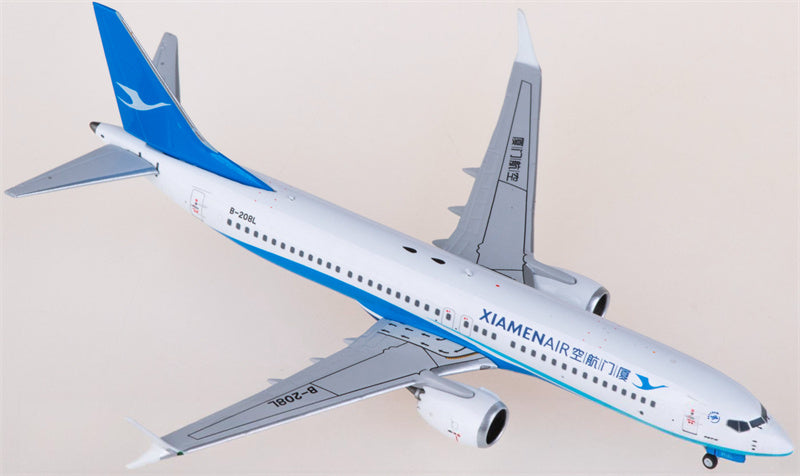 NG Models XiamenAir Boeing 737 MAX 8 B-208L 1:400 Diecast Model view 3