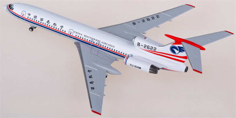 NG Models China Southwest Airlines Tupolev TU-154M B-2622 1:400 Diecast Model view 1