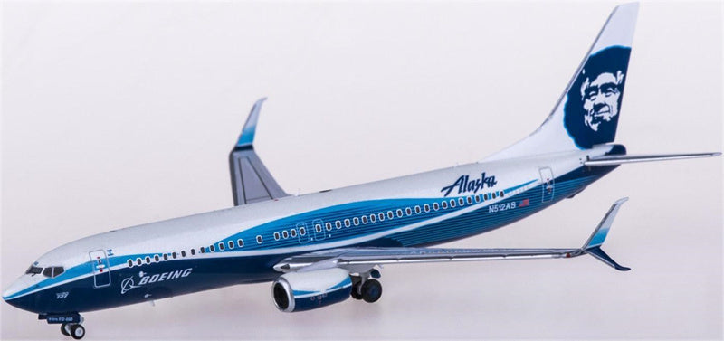 NG Models Alaska Airlines Boeing 737-800 N512AS 1:400 Diecast Model view 2