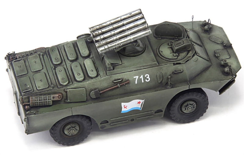 S-MODEL Russian BRDM-2 9P148 Marine 713 1:72 Tank Pre-built Model