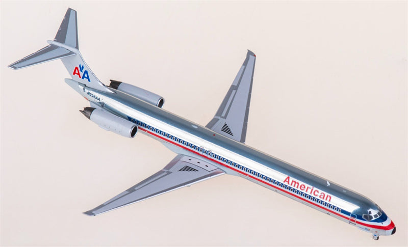 NG Models American Airlines McDonnell Douglas MD-82 N236AA 1:400 Diecast Model view 1
