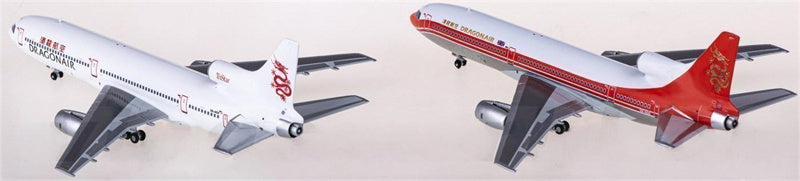 JC Wings Dragonair for Lockheed L-1011 for Tristar VR-HOD; VR-HOK 2 in 1 box set 1:400 Airplane Pre-built  Airliner Model Display