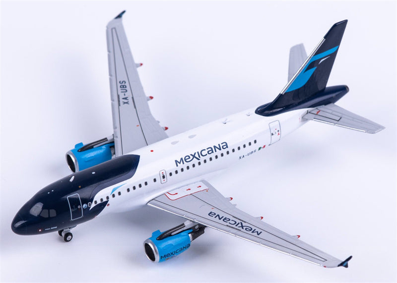 NG Models Mexicana Airbus A318 XA-UBS 1:400 Diecast Model view 3