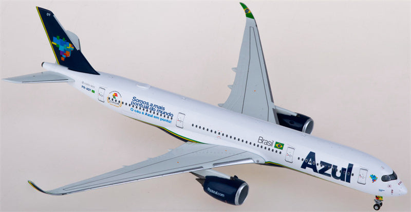 NG Models Azul Airbus A350-900 PR-AOY 1:400 Diecast Model view 1
