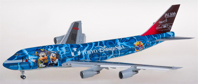 JC Wings Japan Airlines Boeing 747-400D JA8905 Flaps down 1:200 Aircraft Pre-built  Airliner Model Display